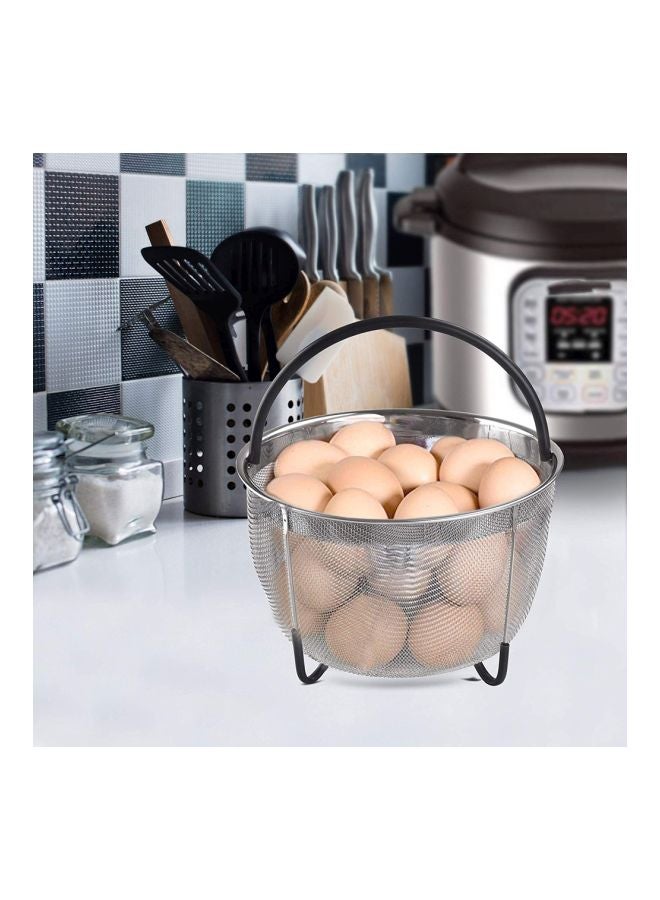 Stainless Steel Steamer Basket Silver