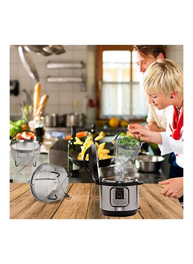 Stainless Steel Steamer Basket Silver