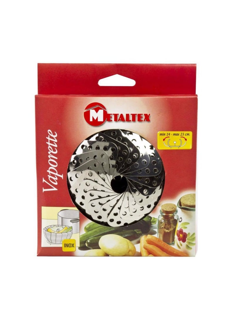 Stainless Steel Vegetable/Veggie Steamer Basket For Instant Cooking Pot With Handle And Legs, Foldable Food Container For Fish Oyster Crab Seafood Dumpling  5.5 x 14.7 x 17 cm