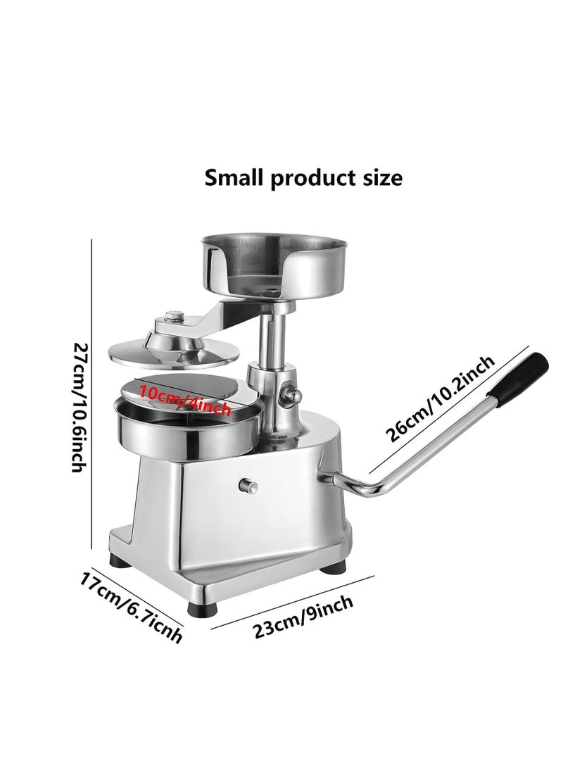 Commercial Burger Press Machine 10cm Stainless Steel Hamburger Press Manual Meat Patty Maker