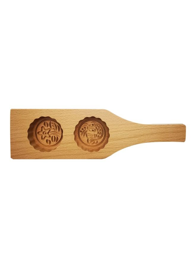 2-Cavity Floral Design Mould Brown 25cm