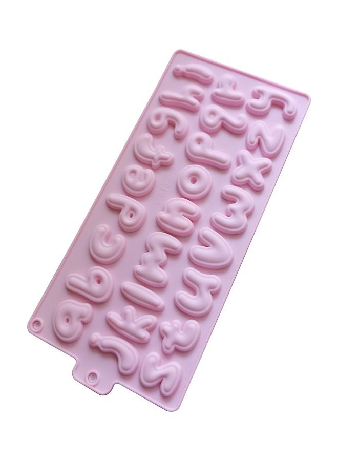 26 Cavities Chocolate Letter Silicone Mold Large Alphabet Baking Mold Abc Resin Mold Cake Pan Mold for Biscuit Ice Cube Tray