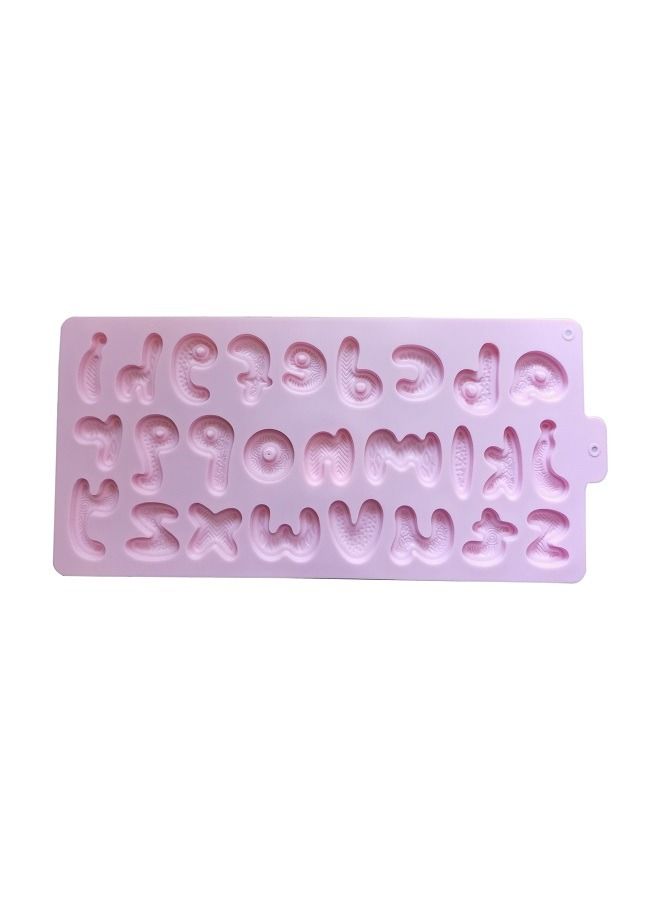 26 Cavities Chocolate Letter Silicone Mold Large Alphabet Baking Mold Abc Resin Mold Cake Pan Mold for Biscuit Ice Cube Tray