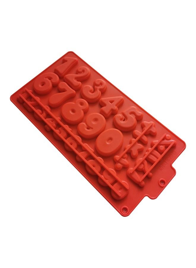 0-9 Number Cavities Chocolate Silicone Mold Large Number Baking Mold Resin Mold Cake Pan Mold for Biscuit Ice Cube Tray