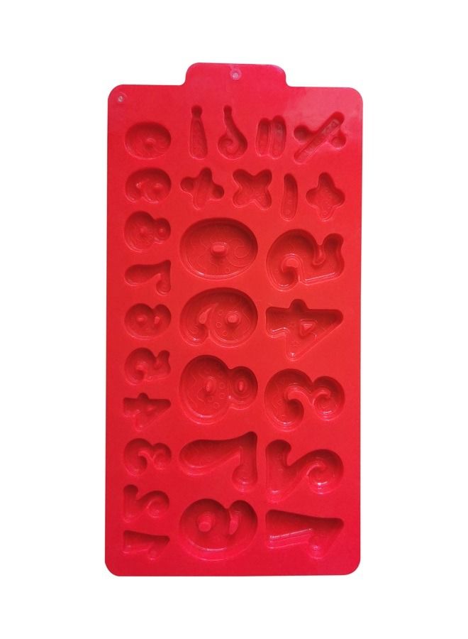 0-9 Number Cavities Chocolate Silicone Mold Large Number Baking Mold Resin Mold Cake Pan Mold for Biscuit Ice Cube Tray