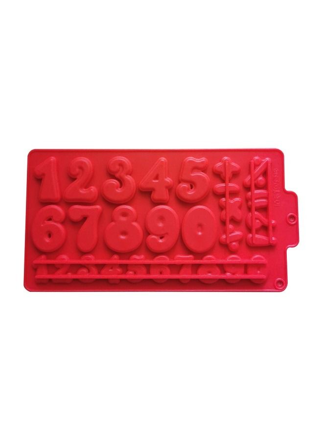 0-9 Number Cavities Chocolate Silicone Mold Large Number Baking Mold Resin Mold Cake Pan Mold for Biscuit Ice Cube Tray