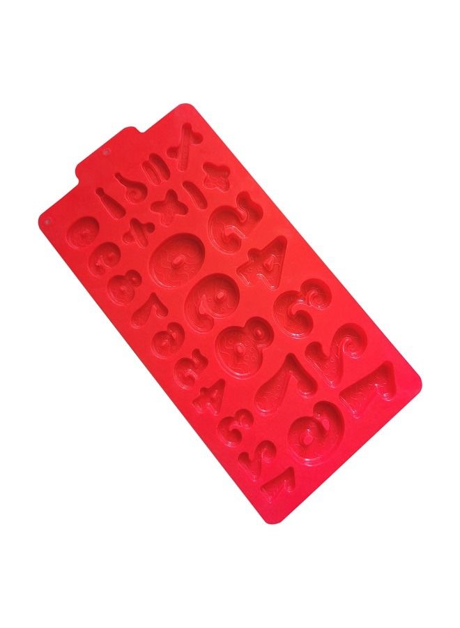 0-9 Number Cavities Chocolate Silicone Mold Large Number Baking Mold Resin Mold Cake Pan Mold for Biscuit Ice Cube Tray