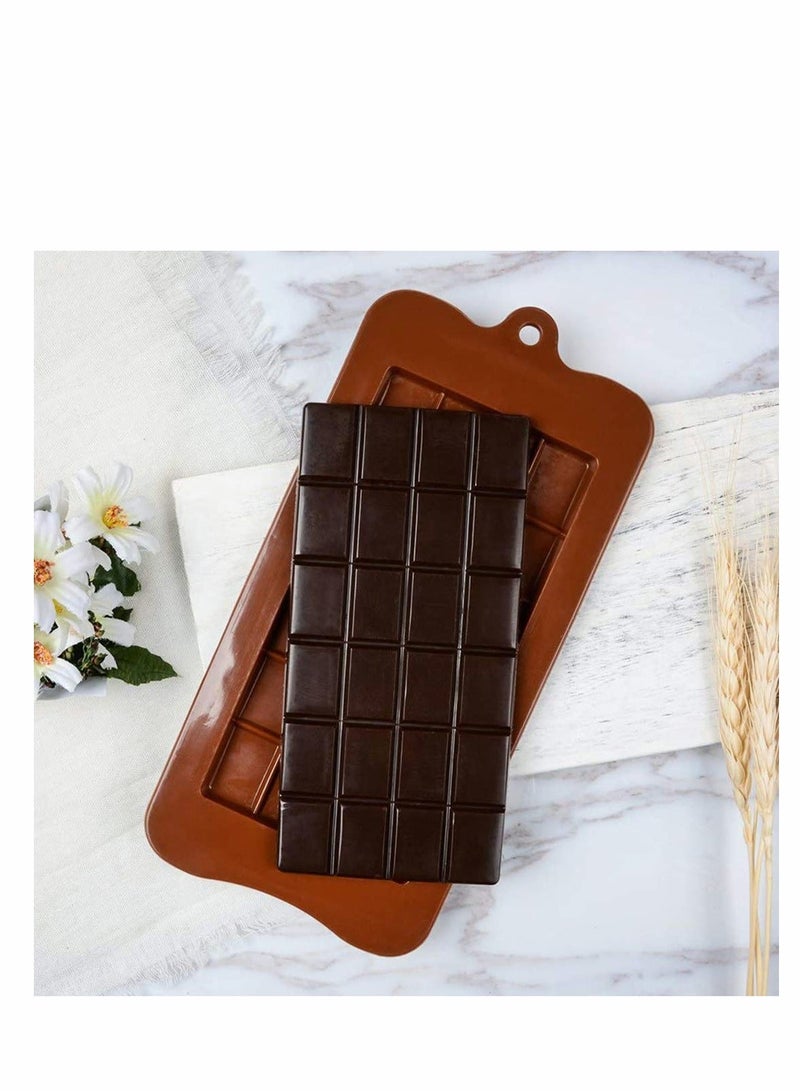 Square Silicone Candy Molds for Hard Chocolate Gummy Caramel, Ganache, Ice Cubes, Pack of 4