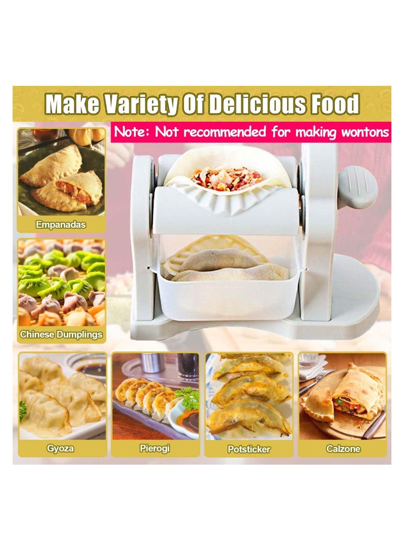 Household Dumpling Maker Press Manual Tool, Mould Hand-Press Handheld Empanadas Pierogi for Home Kitchen Restaurant