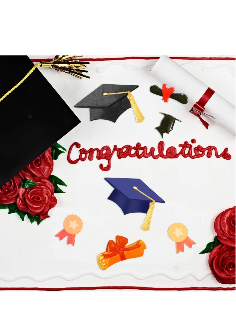 5 Pack Graduation Silicone Mold Set 2023 Kitchen Baking Mold Chocolate Candy Molds Resin for Grad Party Cake Cupcake Topper Decoration
