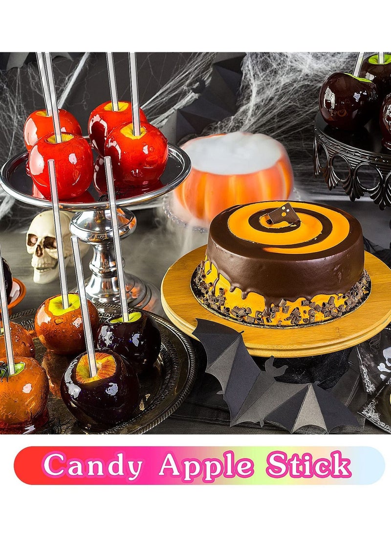 100 Pieces Acrylic Lollipop Sticks 6 Inch Clear Reusable Rods for Making Lollipops Cake Pops Candies Chocolates and Cookies