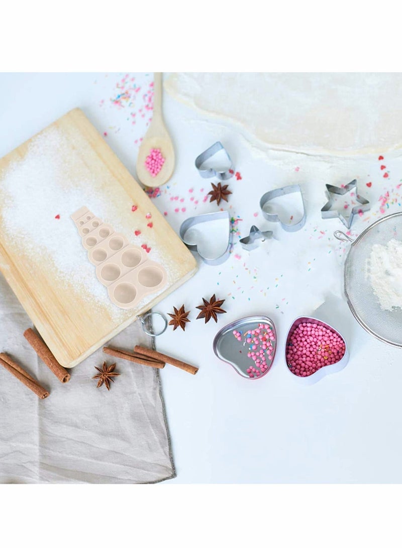 Rope Mould Pearl Fondant Semi Sphere Bubble Half Round Silicone Cake Decoration Moulds for Kitchen DIY Chocolate Candy Baking Tool