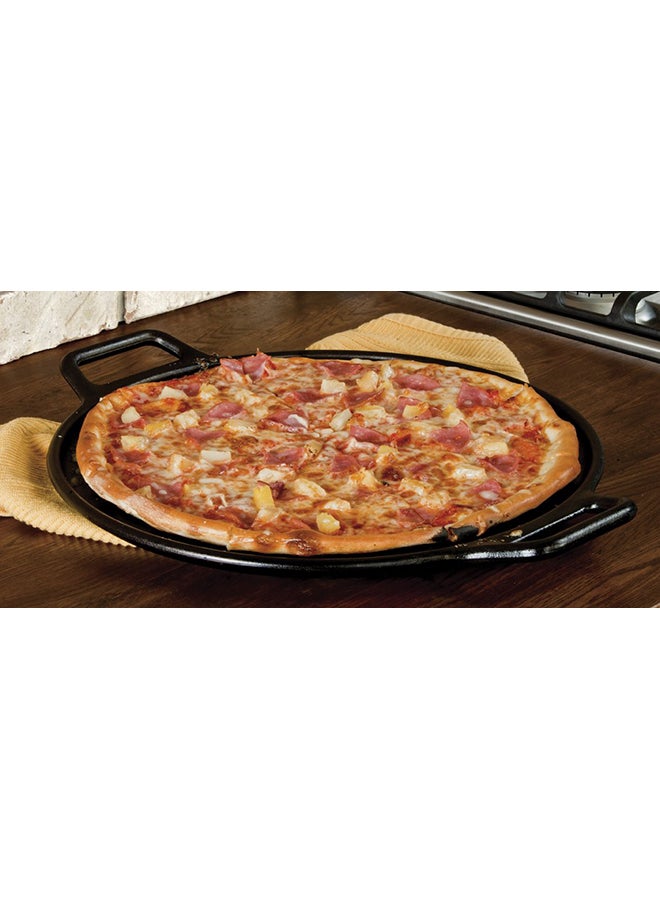 Pro-Logic Cast Iron Pizza Pan Black 14inch