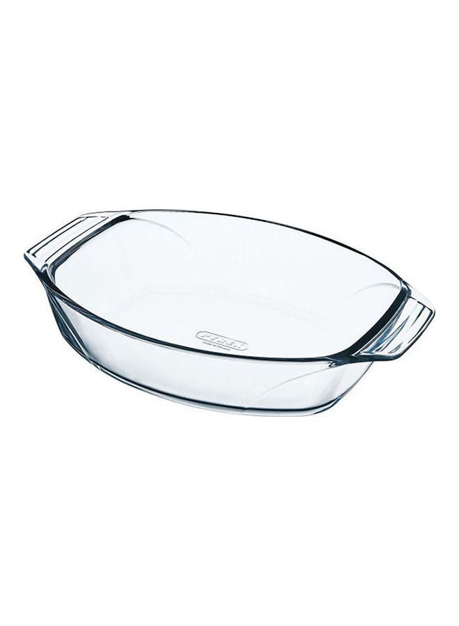 Optimum Oval Roaster With Handle Clear 31cm