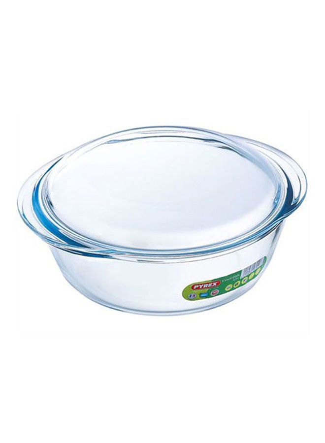 Round Casserole W/ Lid Clear