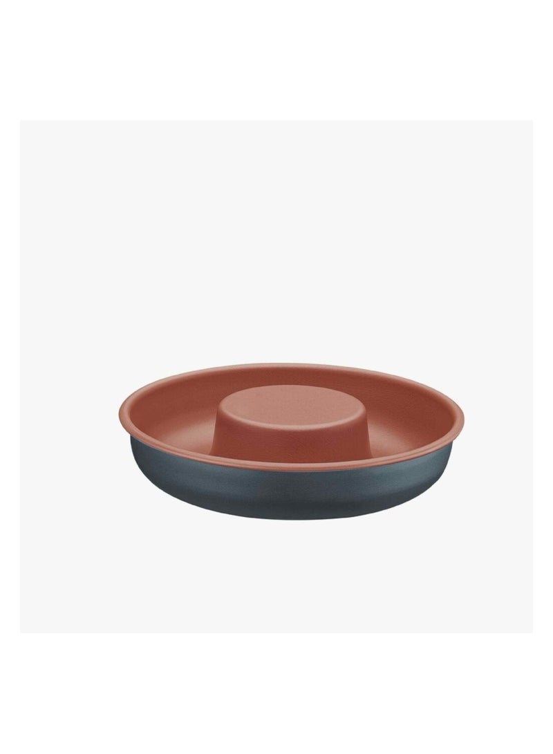 Since 1911,Made in Brazil- Bakery 24cm 1.4L Graphite Gray Aluminum Cake Mold with Interior Copper Starflon T1 PFOA Free Nonstick Coating