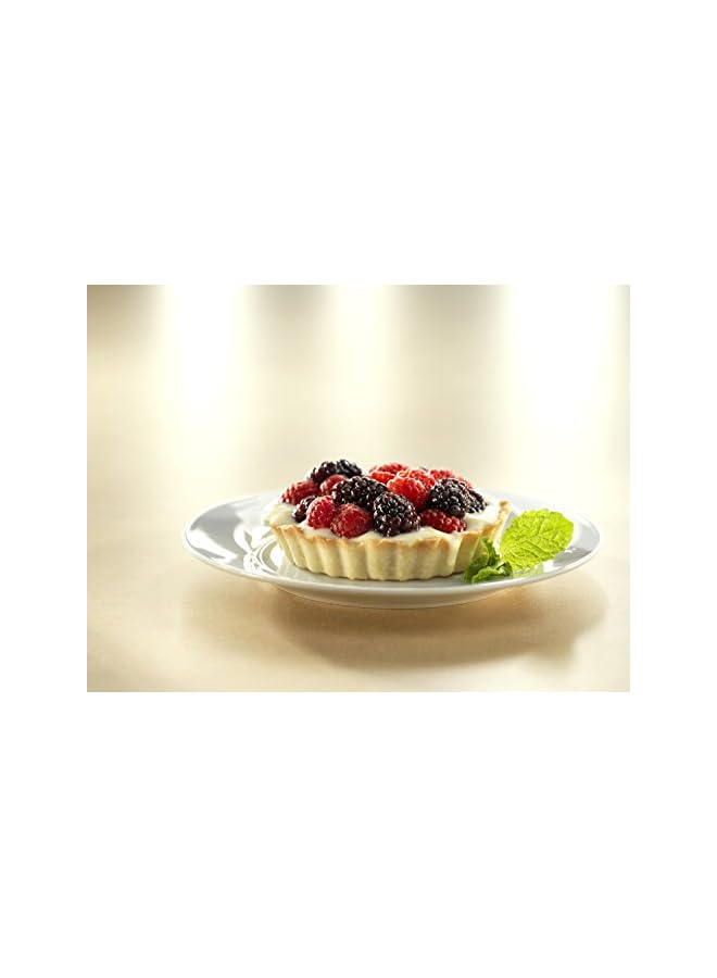 Pan Bakeware Aluminized Steel Mini Fluted Tart Pan, 6-Well