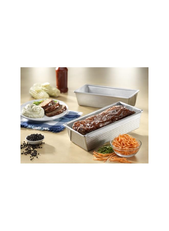 Pan Bakeware Aluminized Steel Meat Loaf Pan With Insert