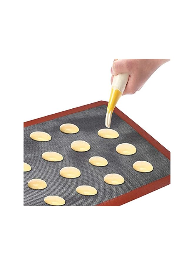 Silicone Baking Mat Sheet Non-Slip Washable Reusable Baking Tray Washable Reusable Non-Stick Tray Liner for Bake Pans and Rolling Heat-Resistant Cooking Bakeware Mat BPA 40x30cm