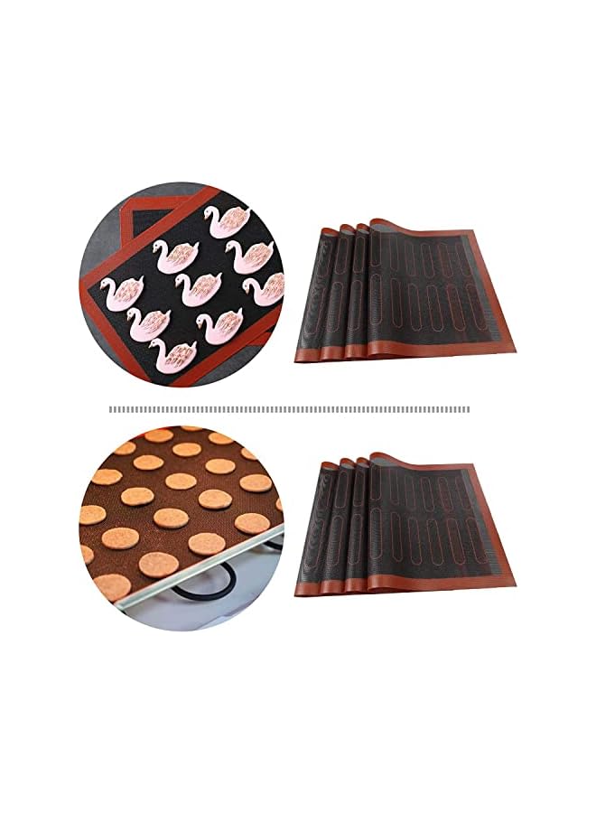 Silicone Baking Mat Sheet Non-Slip Washable Reusable Baking Tray Washable Reusable Non-Stick Tray Liner for Bake Pans and Rolling Heat-Resistant Cooking Bakeware Mat BPA 40x30cm