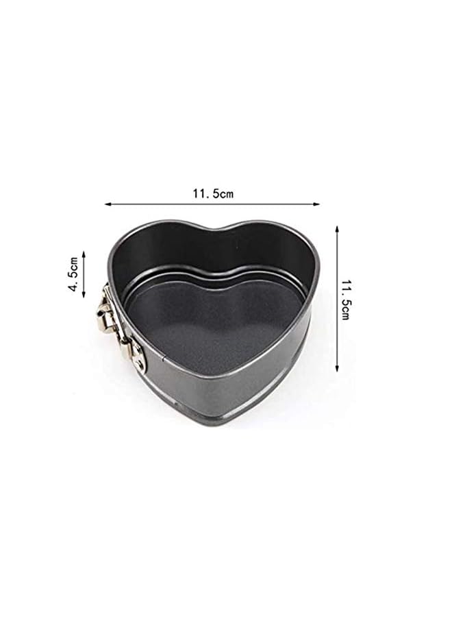 Set Of Three Springform Pans Cake Bake Mould Mold Bakeware With Removable Bottom Round Heart Square Shape Versatile Sturdy