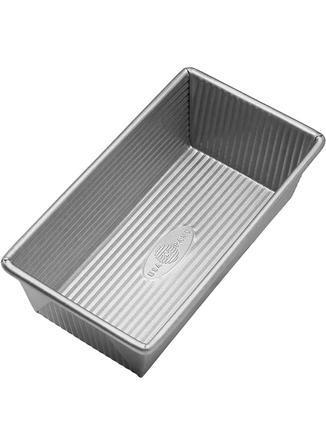 Pan Bakeware Aluminized Steel Loaf Pan, 1 Pound, Silver