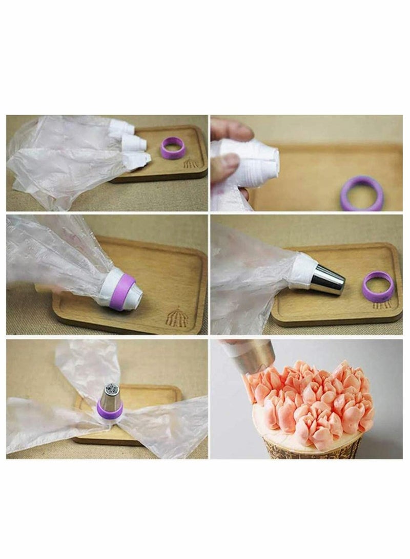 27pcs Russian Piping Tips Cake Decorating Tips Icing Piping Nozzles Tool Piping Ball Tips Cake Decorating Supplies Kits DIY Baking Tools for Cake Cookies Dessert Pastry Decoration