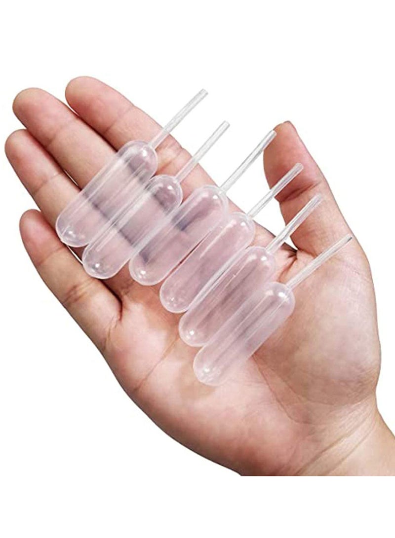 Cupcakes Pipettes,100 Pcs 4ml Clear Plastic Transfer Liquid Dropper Pipettes, Suitable for Chocolate or Strawberries Cupcakes, Ice Cream, Mini Cakes, Waffles, Kitchen Supplies
