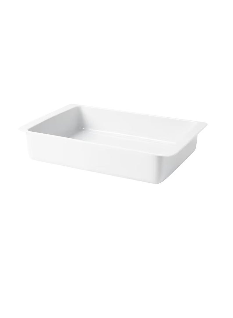 Oven dish white 38x26 cm