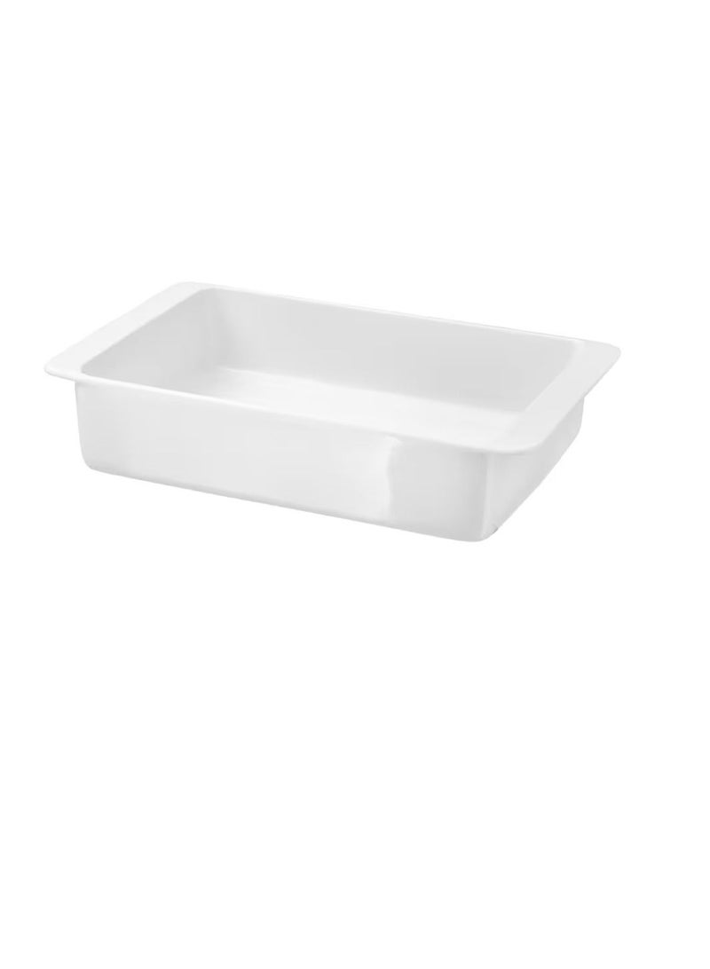 Oven dish, white32x20 cm