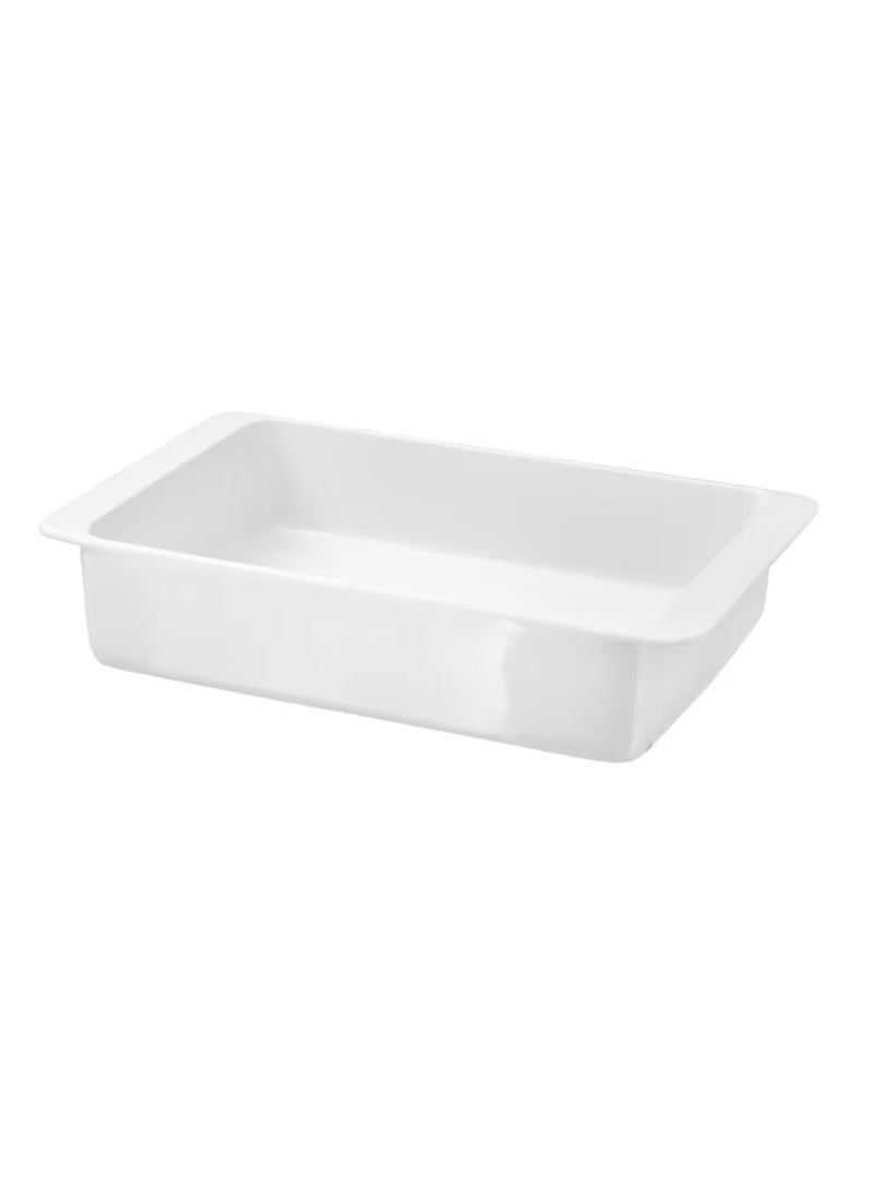 Oven dish, white32x20 cm