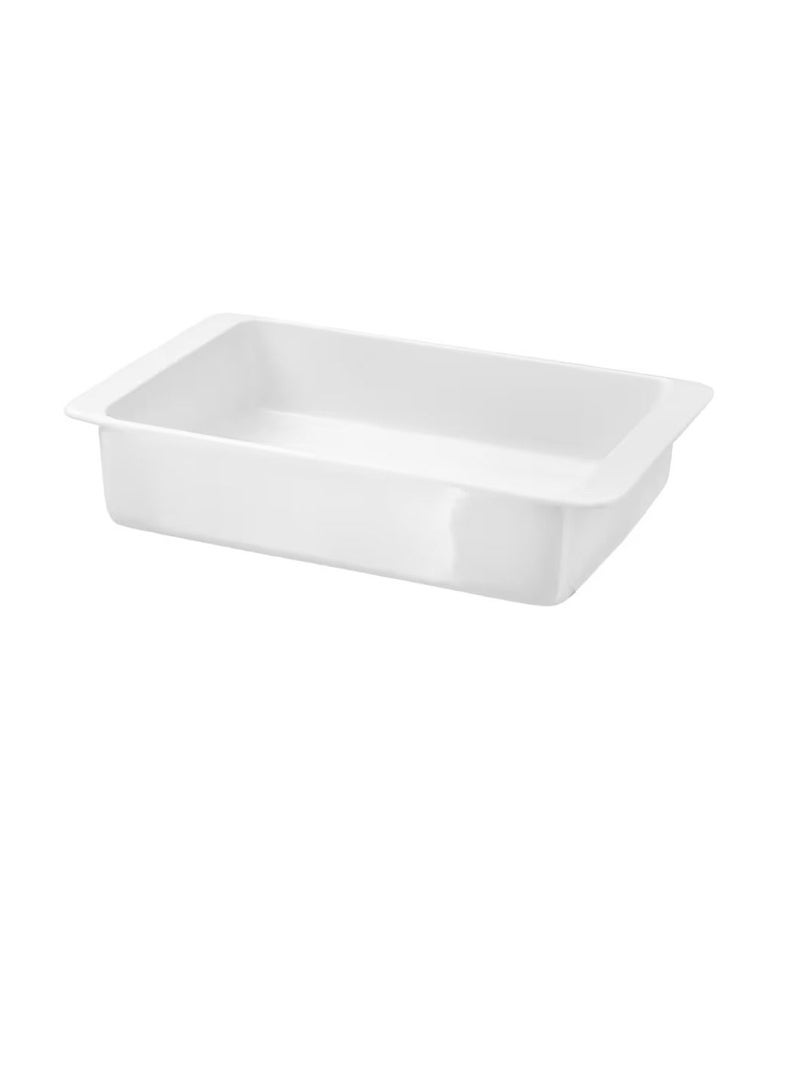 Oven dish, white32x20 cm