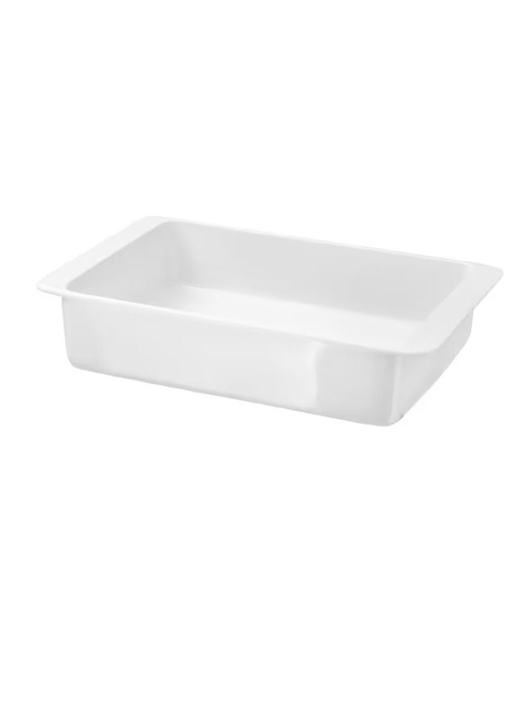 Oven dish, white32x20 cm