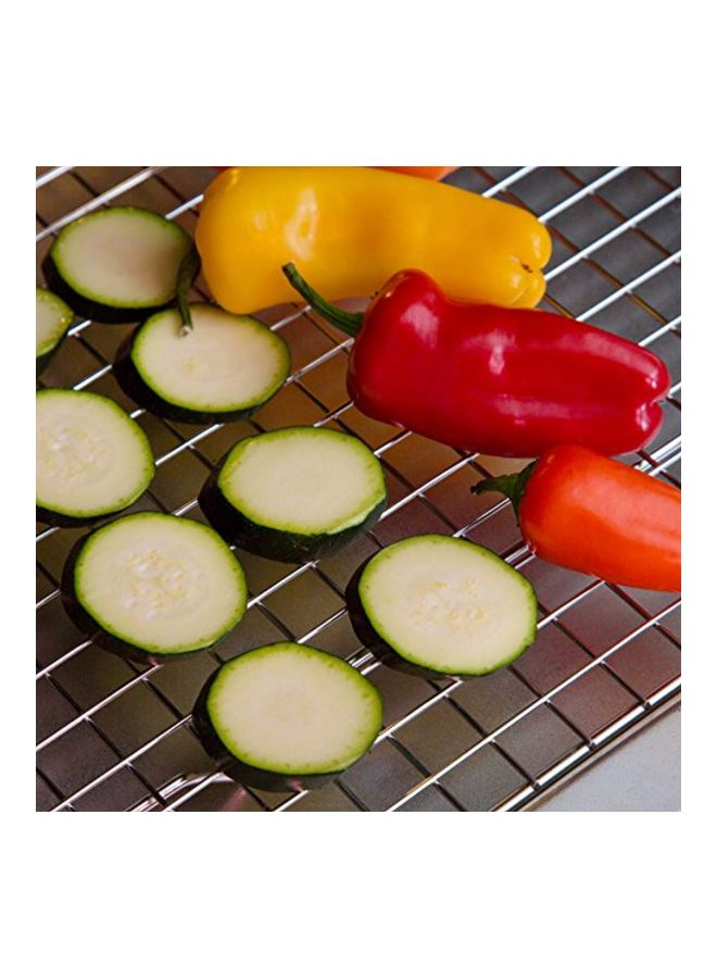 Baking And Cooling Rack Silver 10x15inch