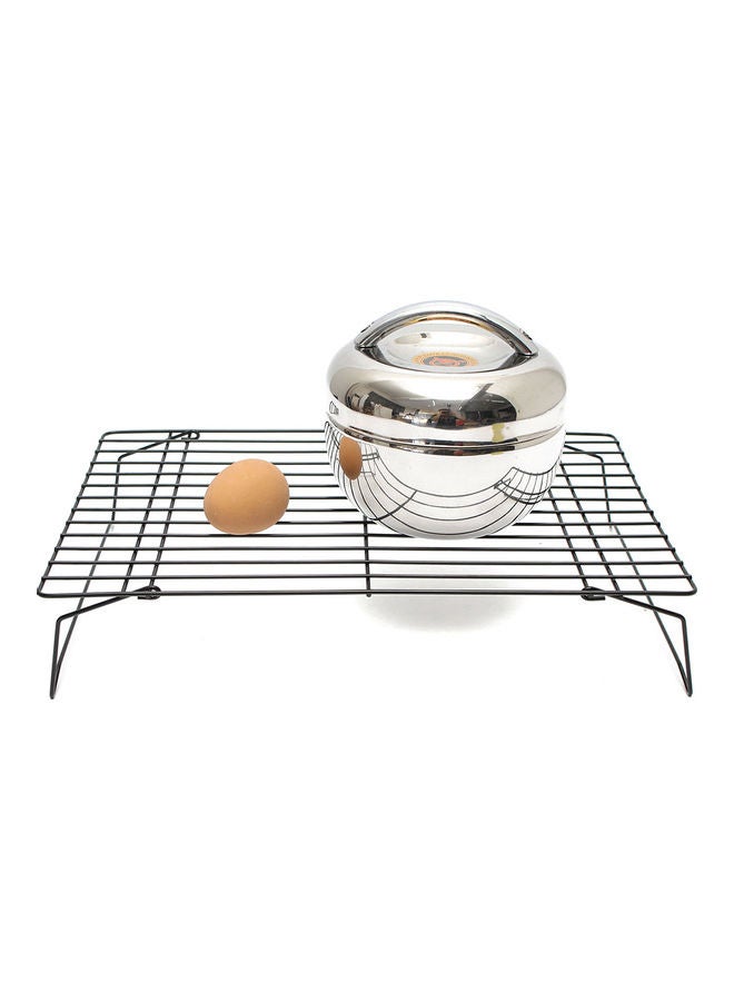 Cooling Rack 3 Layers Stackable Saving Space Cake Stand Black 35*5.5*25cm