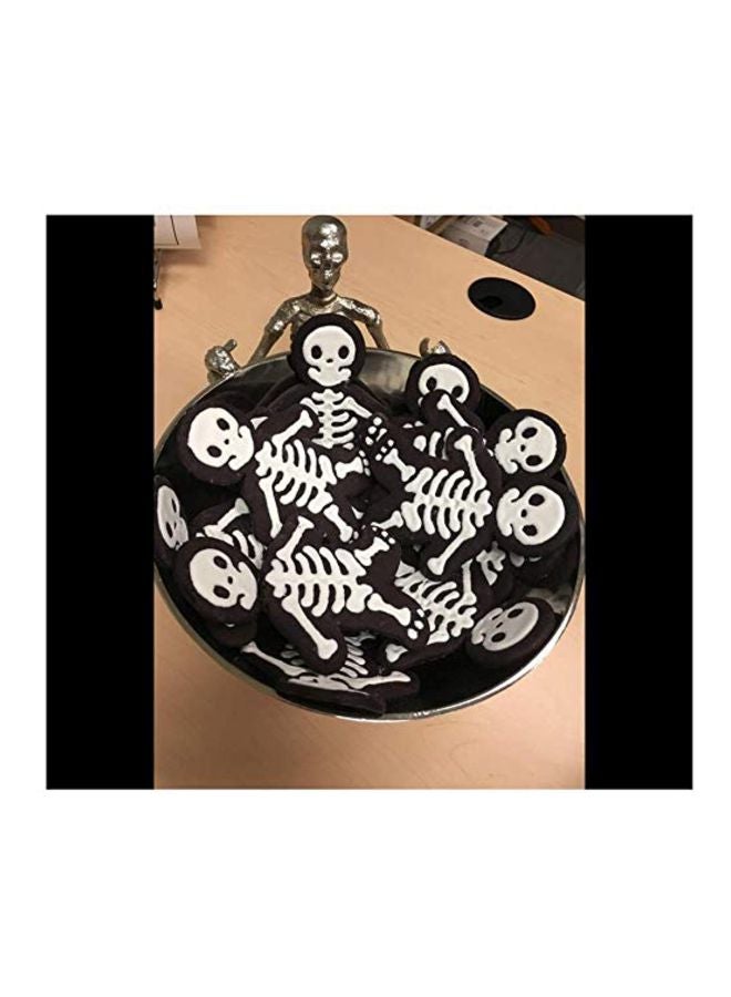Skeleton Themed Cookie Stamper White 7x4.1x0.8inch