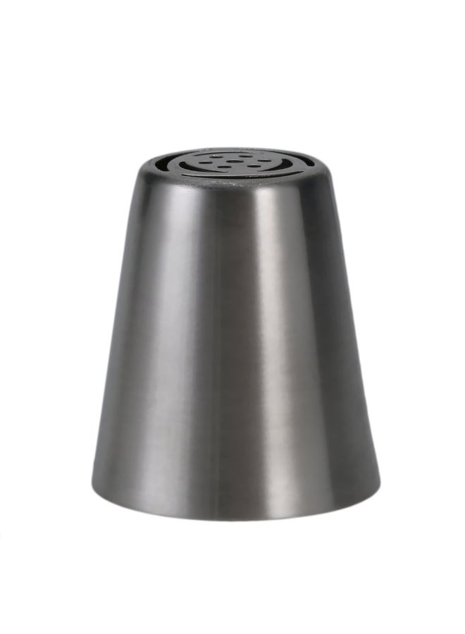 9-Piece Cake Icing Nozzle Silver 4.2 x 3.7 x 0.25centimeter