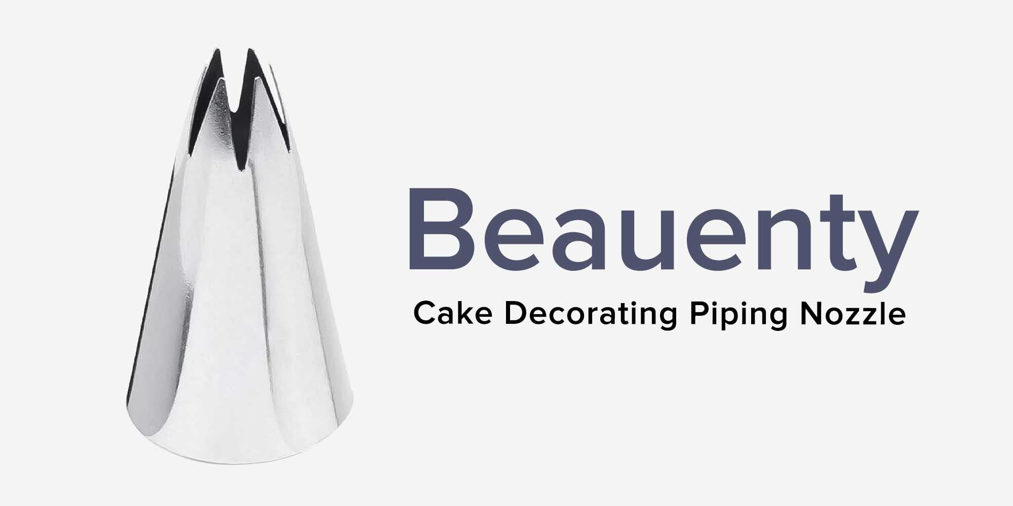 Cake Decorating Piping Nozzle Silver