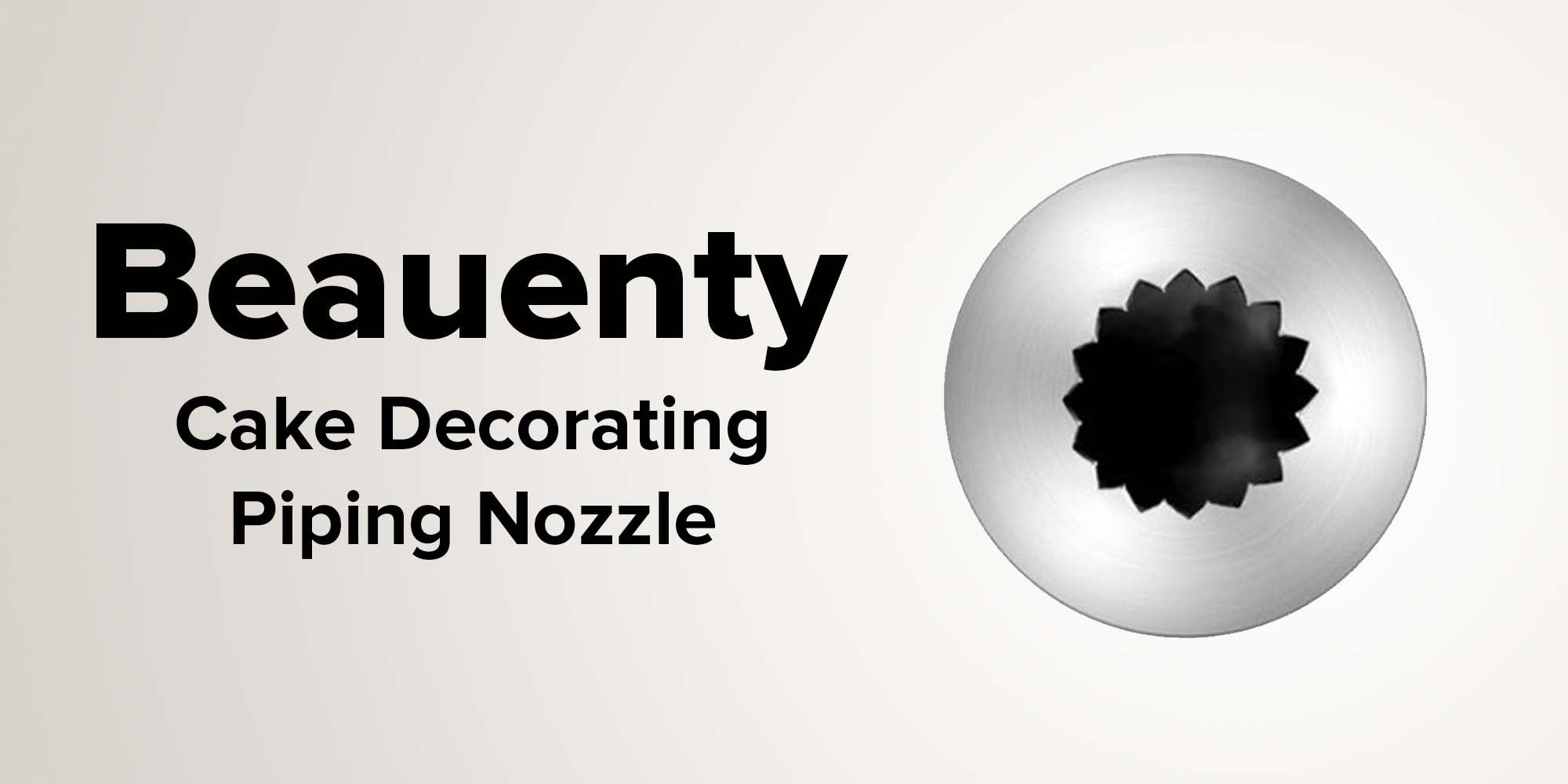 Cake Decorating Piping Nozzle Silver 5cm