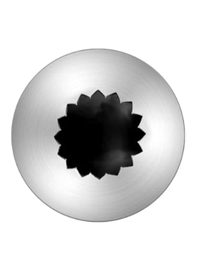 Cake Decorating Piping Nozzle Silver 5cm