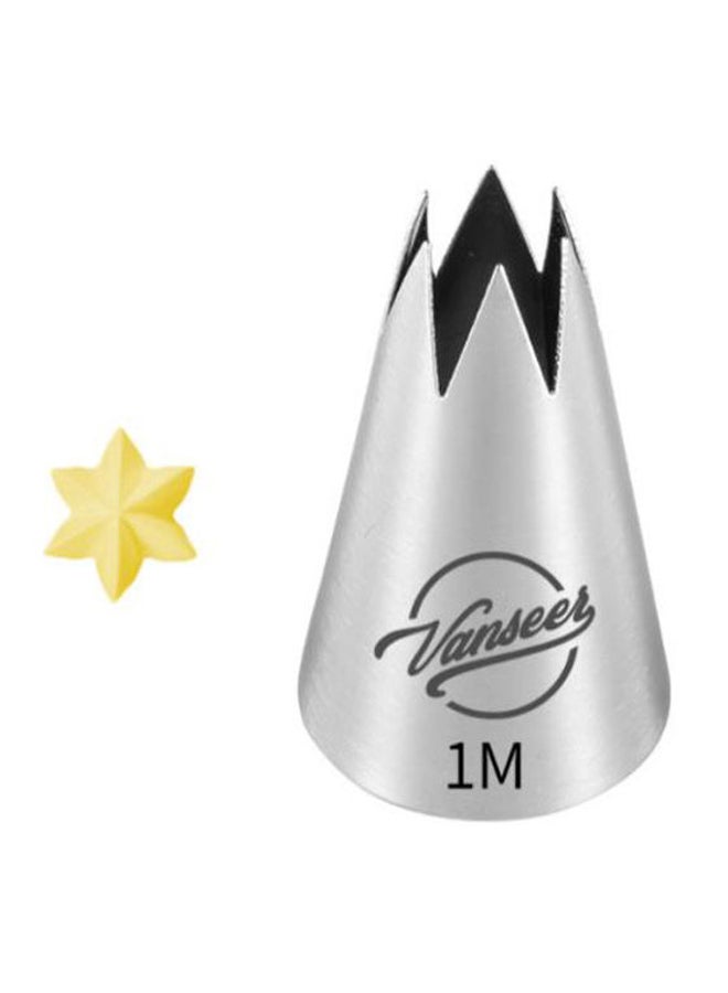 Cake Decorating Piping Nozzle Silver 5cm