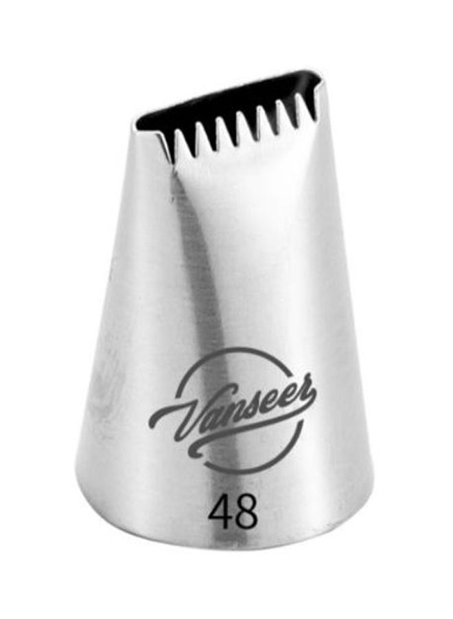 Cake Decorating Piping Nozzle Silver 5cm
