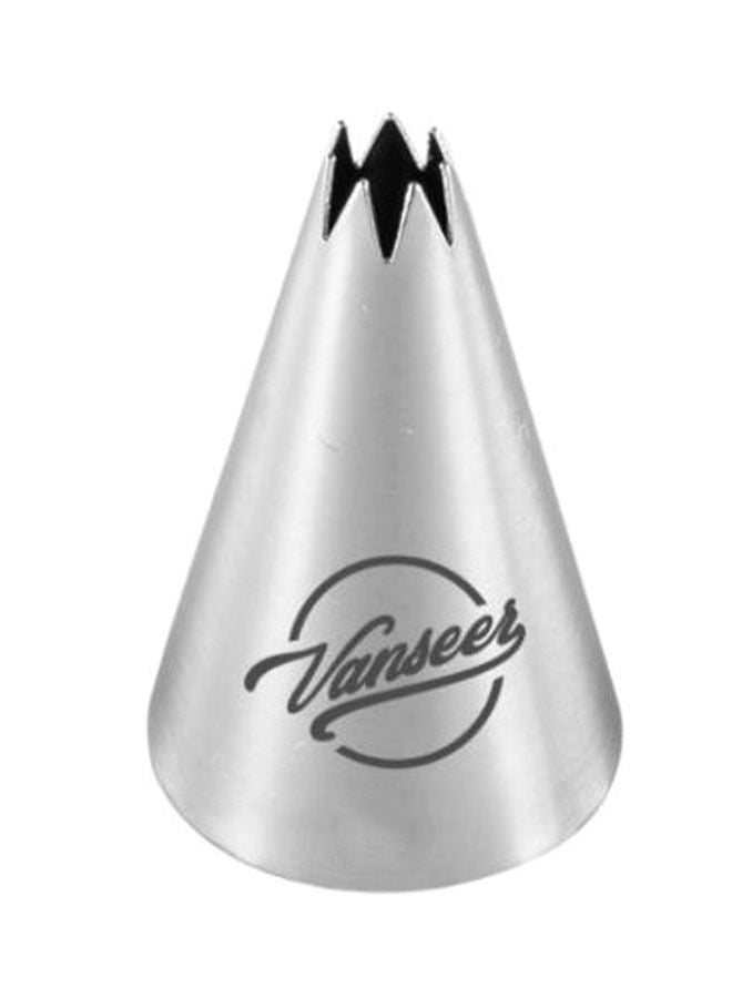 Cake Decorating Piping Nozzle Silver/Black 5cm