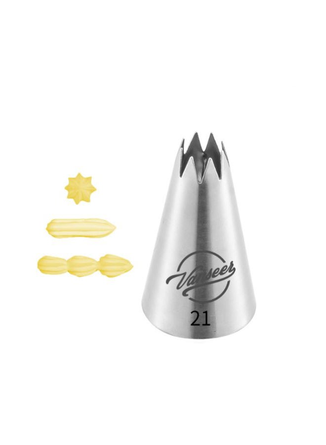 Cake Decorating Piping Nozzle Silver 5cm