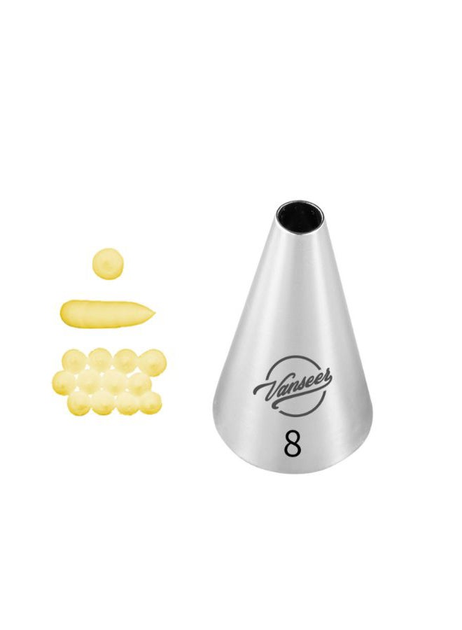 Cake Decorating Piping Nozzle Silver 5cm