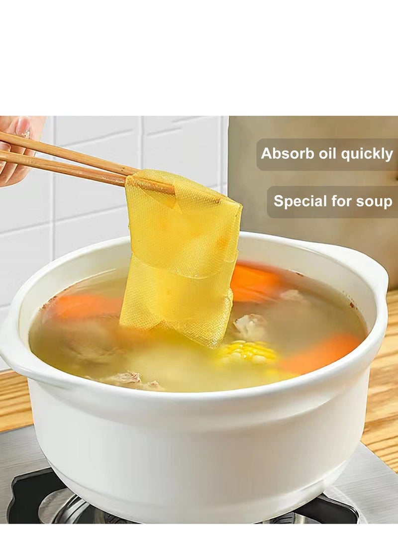 Oil Absorbing Paper for Cooking Soup 120 Sheets Kitchen Paper Fried Food to Absorb the Excess Grease from Foods