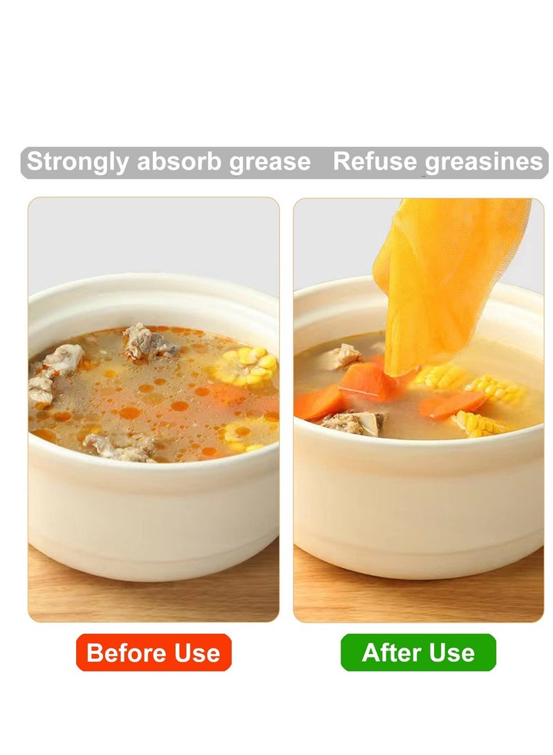 Oil Absorbing Paper for Cooking Soup 120 Sheets Kitchen Paper Fried Food to Absorb the Excess Grease from Foods