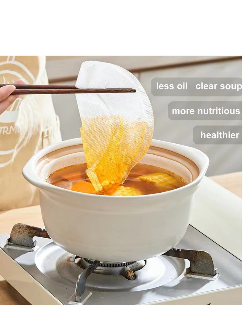 Oil Absorbing Paper for Cooking Soup 120 Sheets Kitchen Paper Fried Food to Absorb the Excess Grease from Foods