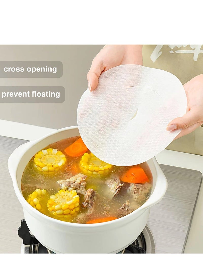 Oil Absorbing Paper for Cooking Soup 120 Sheets Kitchen Paper Fried Food to Absorb the Excess Grease from Foods