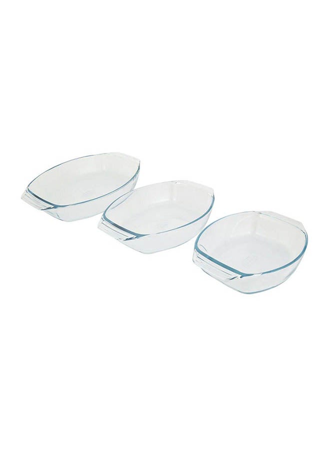 3-Piece Oval Bakeware Set
